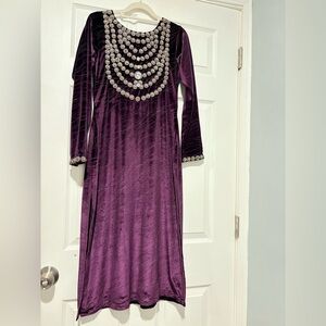 Pakistani velvet shalwar kameez